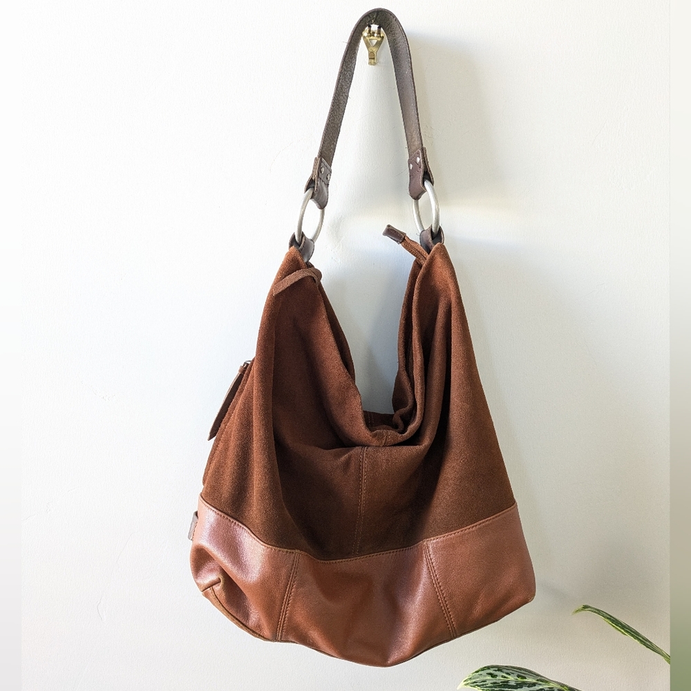 Ellington Chocolate and Chestnut Hobo Bag